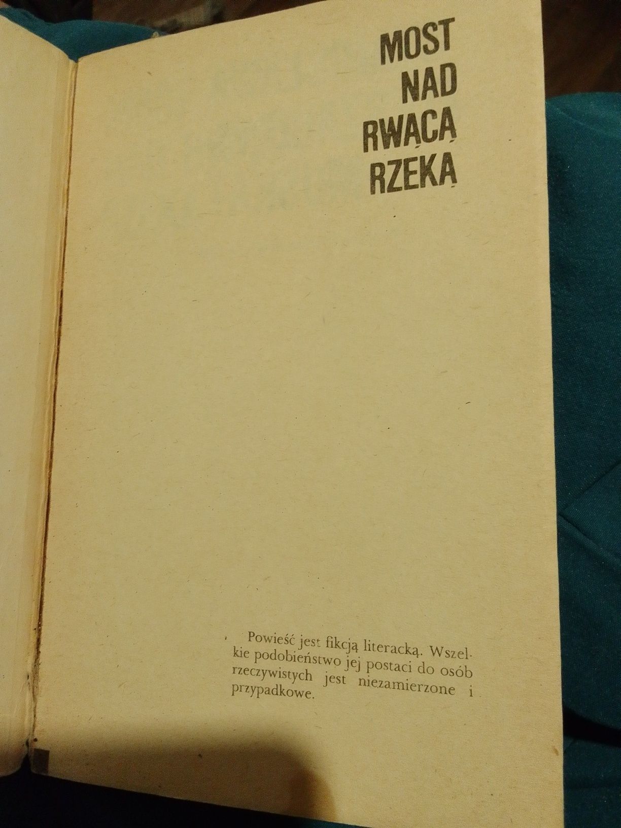 Most nad rwąca rzeką Stanisława Fleszarowa-Muskat