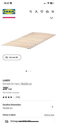 Estrados de ripas - Ikea Luröy 12,5€/cada