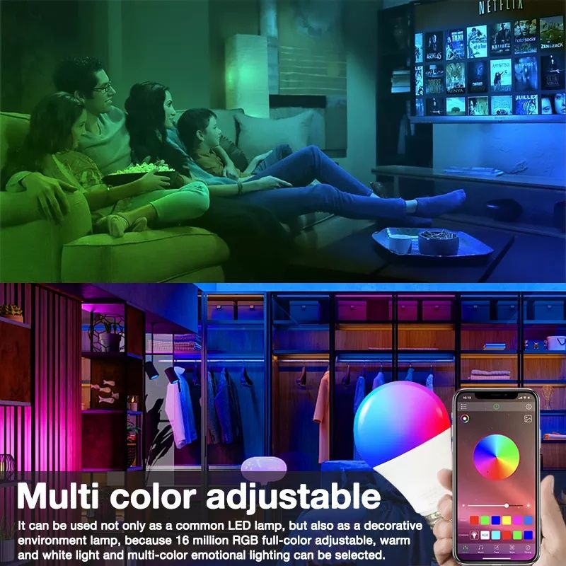 Tuya Wifi Smart Bulb 15W RGB