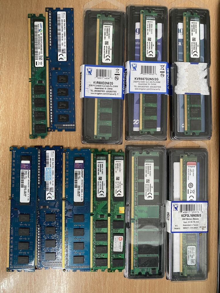 Оперативна пам`ять DDR2 2Gb DDR3 4Gb 8Gb 1.35v DDR4 8Gb 2133Mhz 16Gb