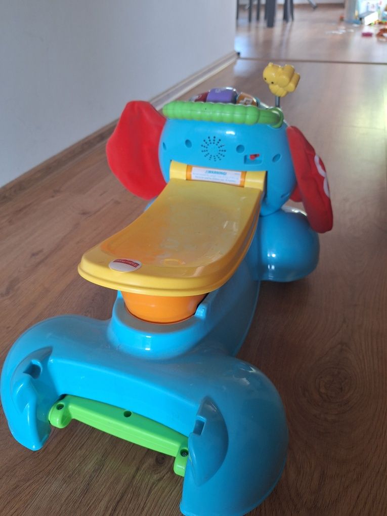 Fisher-Price Słonik-Chodzik Jeździk Skoczek 3W1