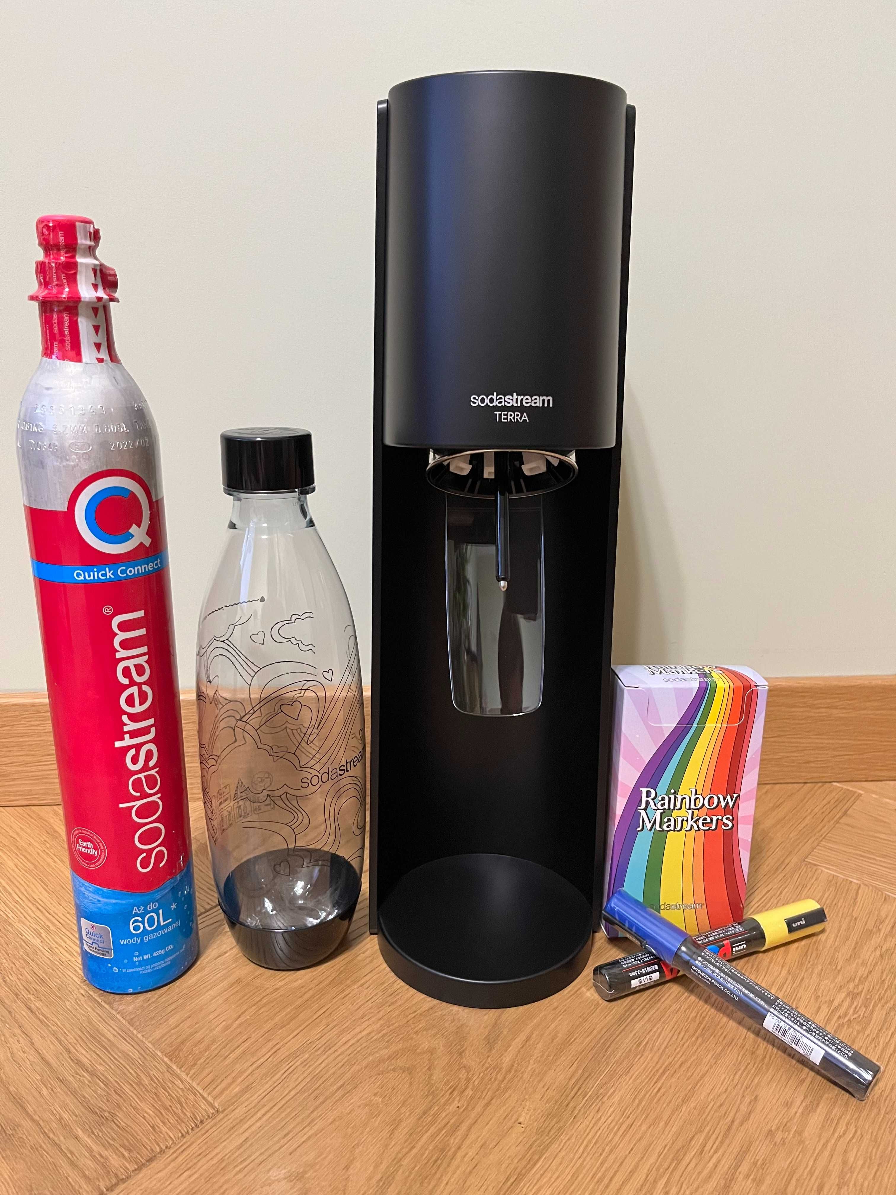 Saturator SodaStream Terra czarny edycja SET ALL YOUR COLORS FREE