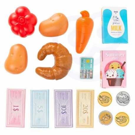 Kasa sklepowa z koszykiem na zakupy prezent dla dziecka