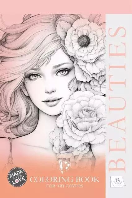 Kolorowanka kreatywna A4 Beauties pomarańcz FRESH. Fresh