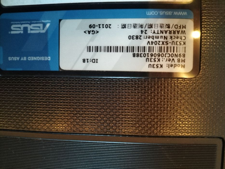 Computador ASUS K53U + SSD 240Gb