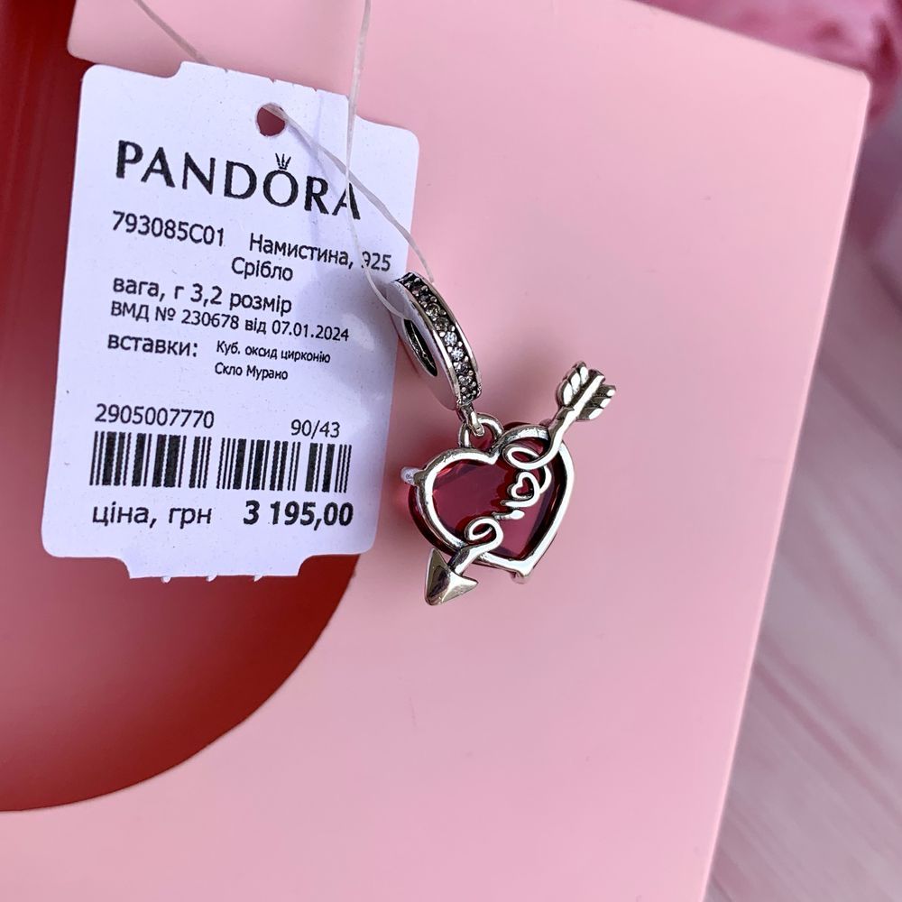 Шарм Pandora, Намистина нова оригінал Пандора Підвіска срібло бусина