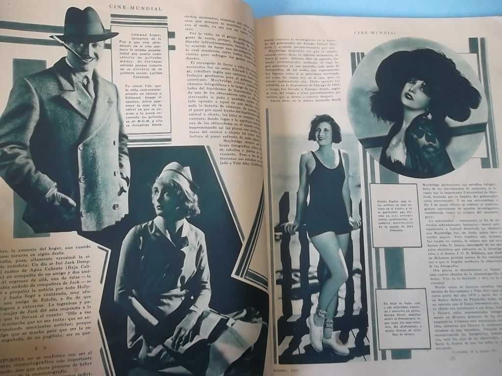Revista CINE MUNDIAL de Agosto de 1929