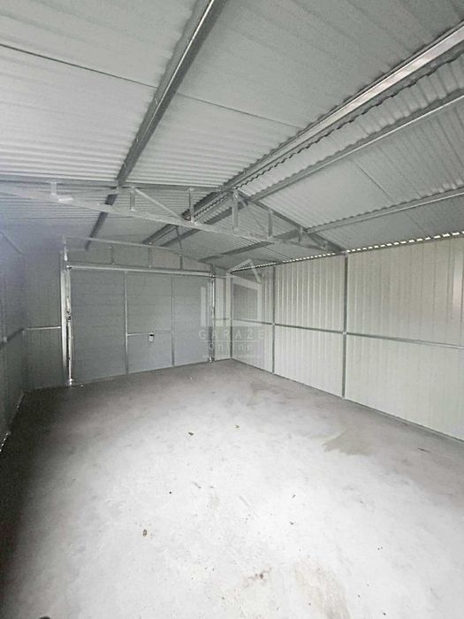 Garaż Blaszany 4,5X6M Brama Uchylna Drzwi Okno Drewnopodobny Id933