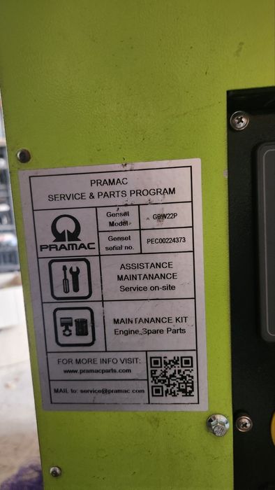 Генератор PRAMAC GBW22 дизельний