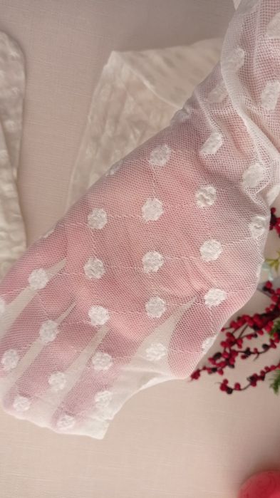 L xl białe rajstopy