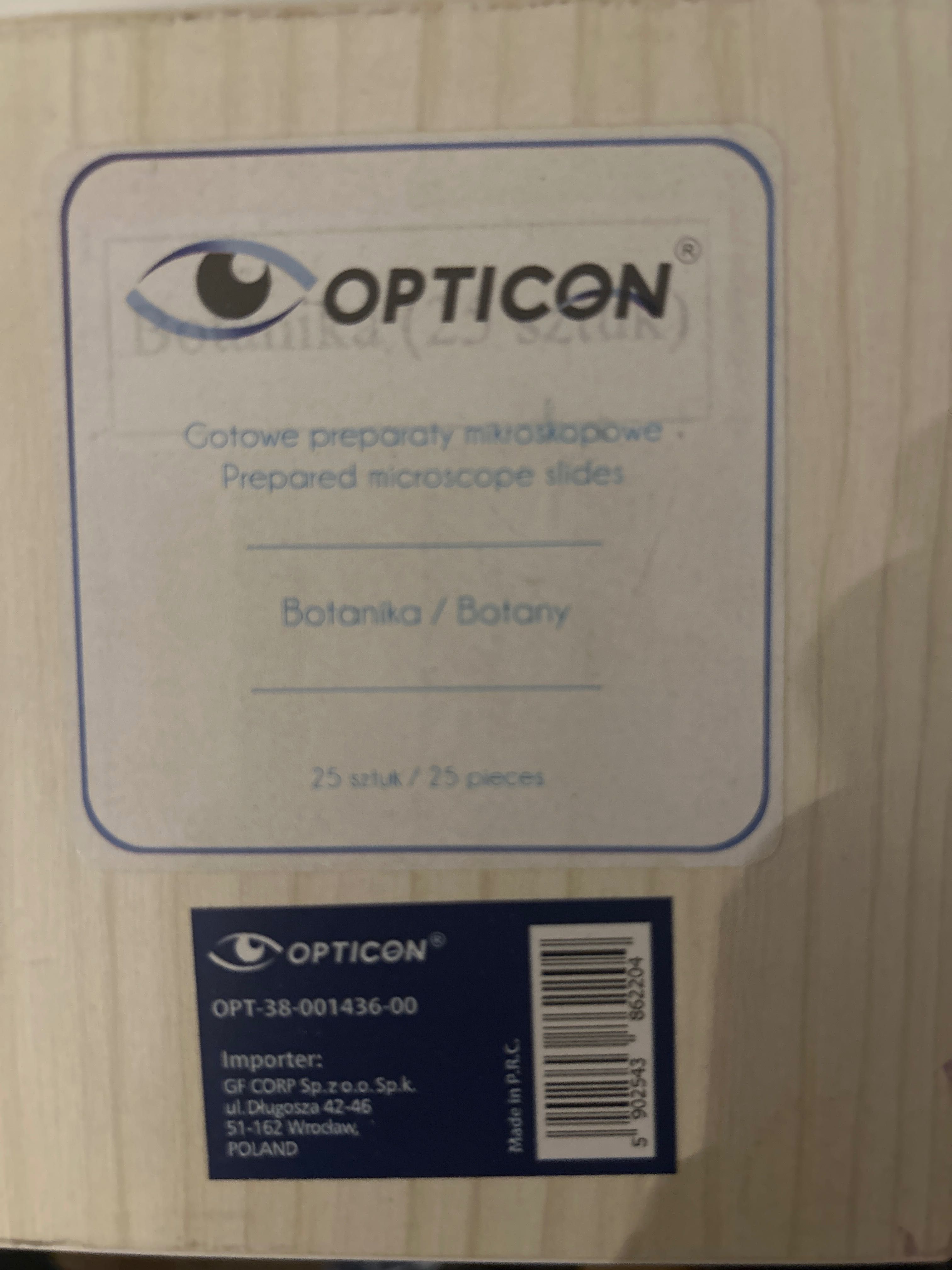 Mikroskop Opticon Investigator + 3 preparaty mikroskopowe