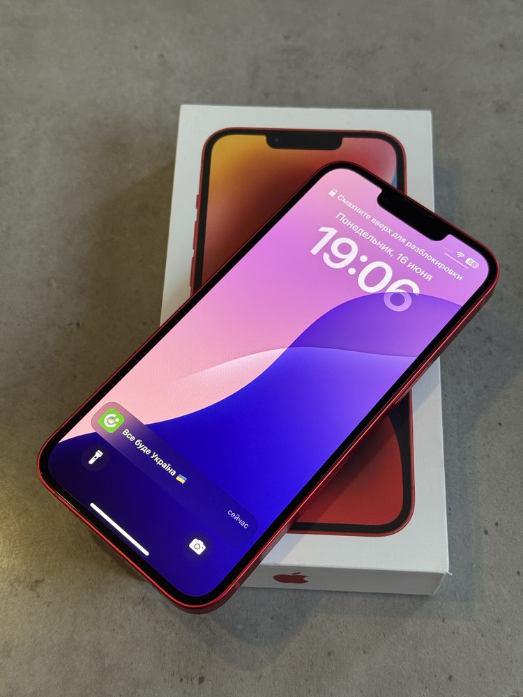 Iphone 14 product red 128gb полный комплект идеал
