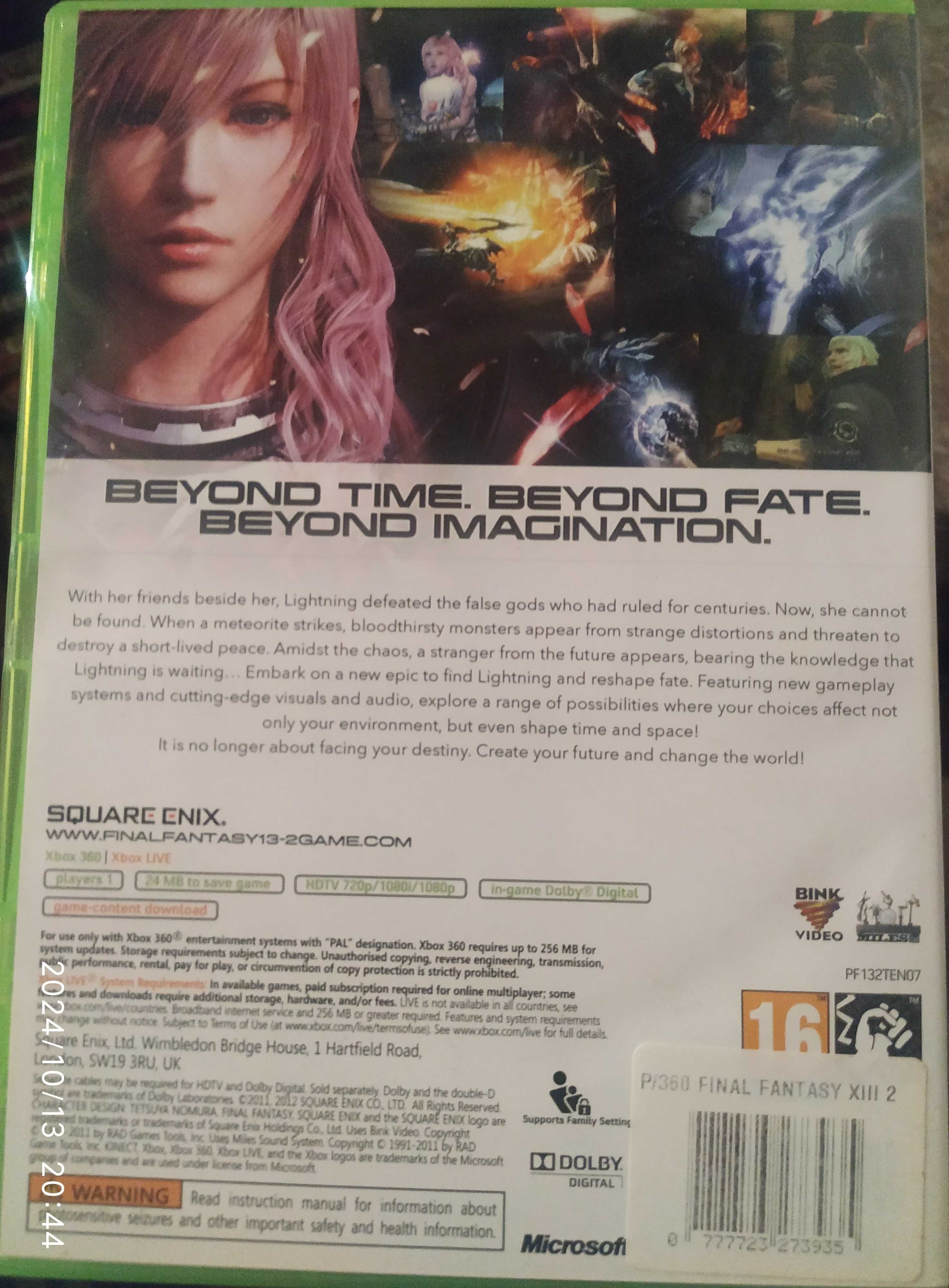 Coleção Final Fantasy XIII (1-2) Xbox360