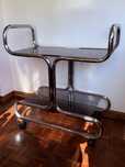 Mueble bar vintage cromado