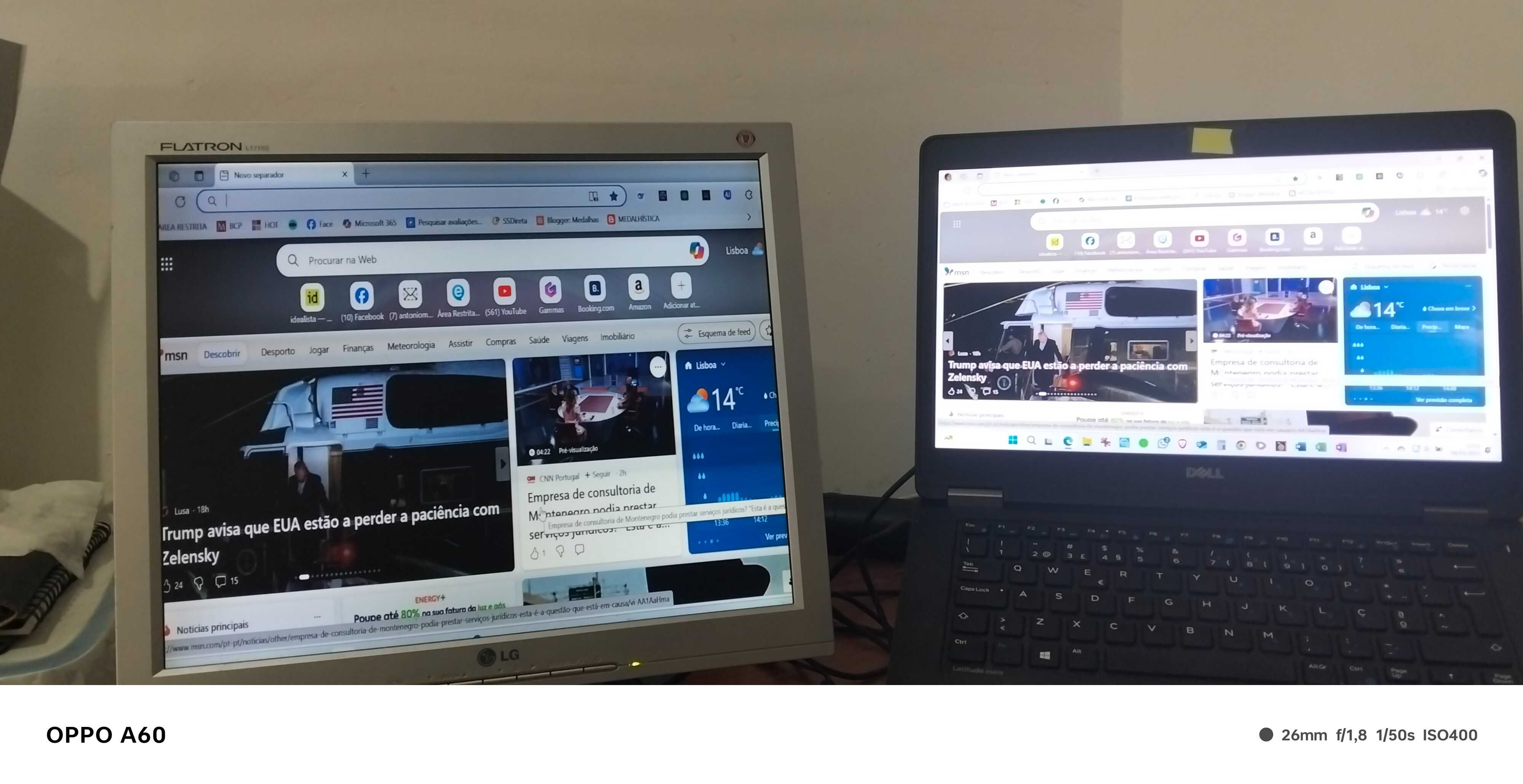 Monitor para PC e Teclado