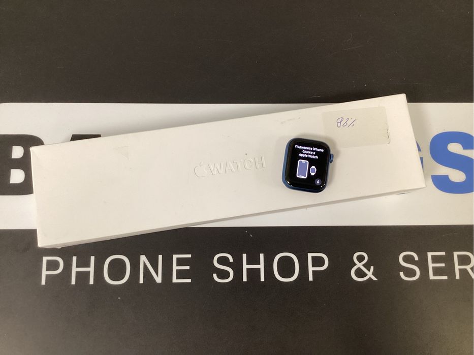 Sklep ladny Apple Watch 7 41mm gps blue aluminium bateria 98%