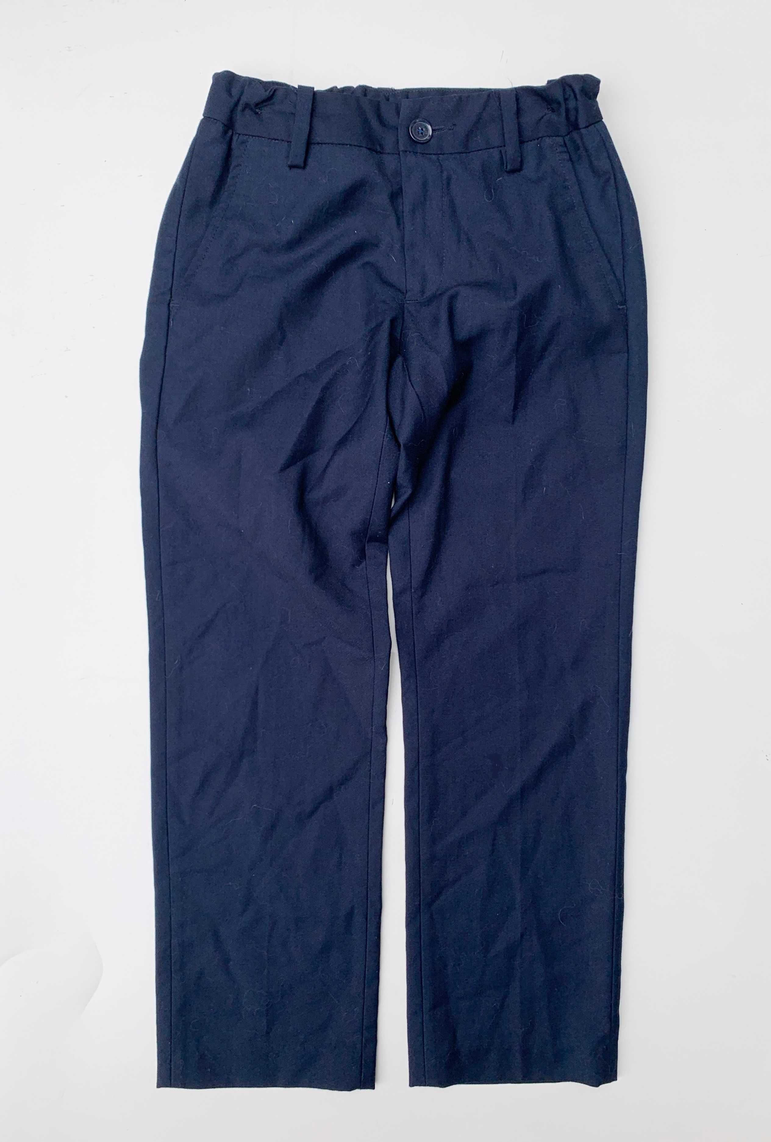 Spodnie Granatowe Lindex 128 cm 7 8 lat Eleganckie Wizytowe