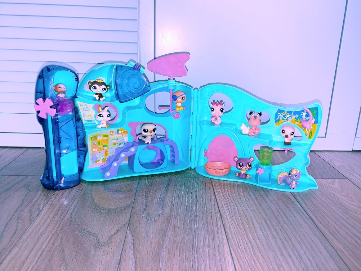 Domek littlest pet shop centrum aktywności lps zwierzątka