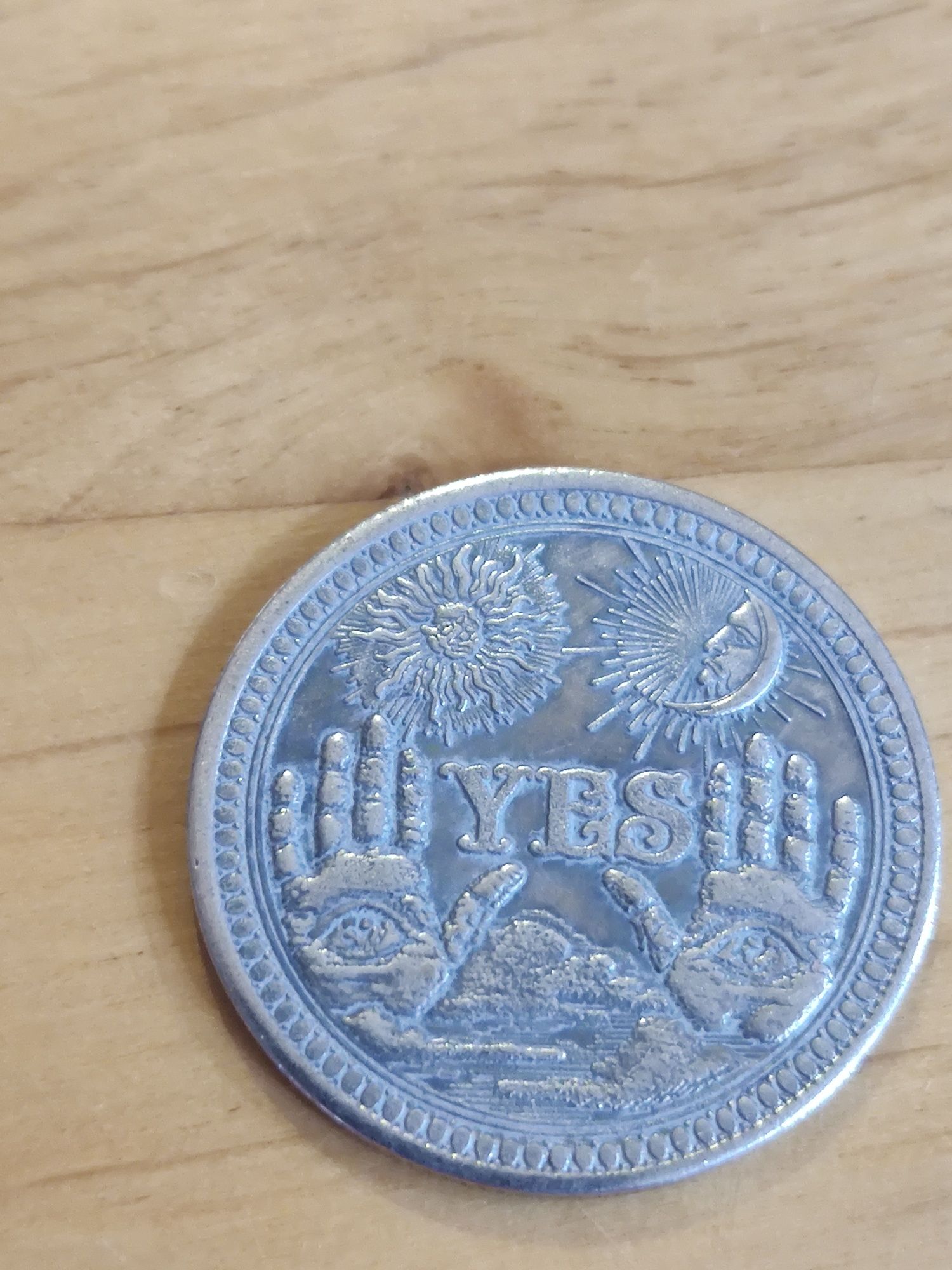 Moneta kolekcjonerska Yes No Tak Nie średnica 2,5 cm