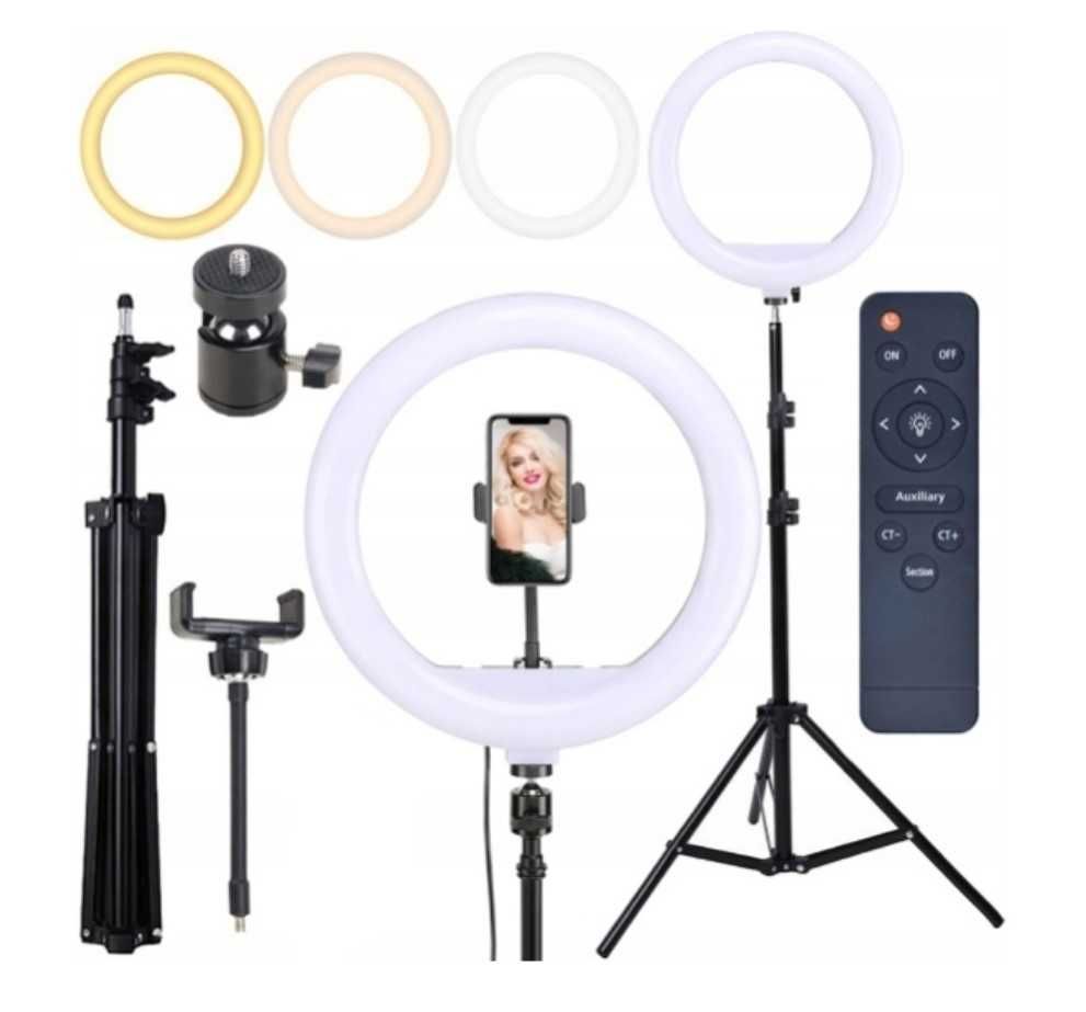 LAMPA PIERŚCIENIOWA LED ring ze statywem 220CM ring SELFIE 80W