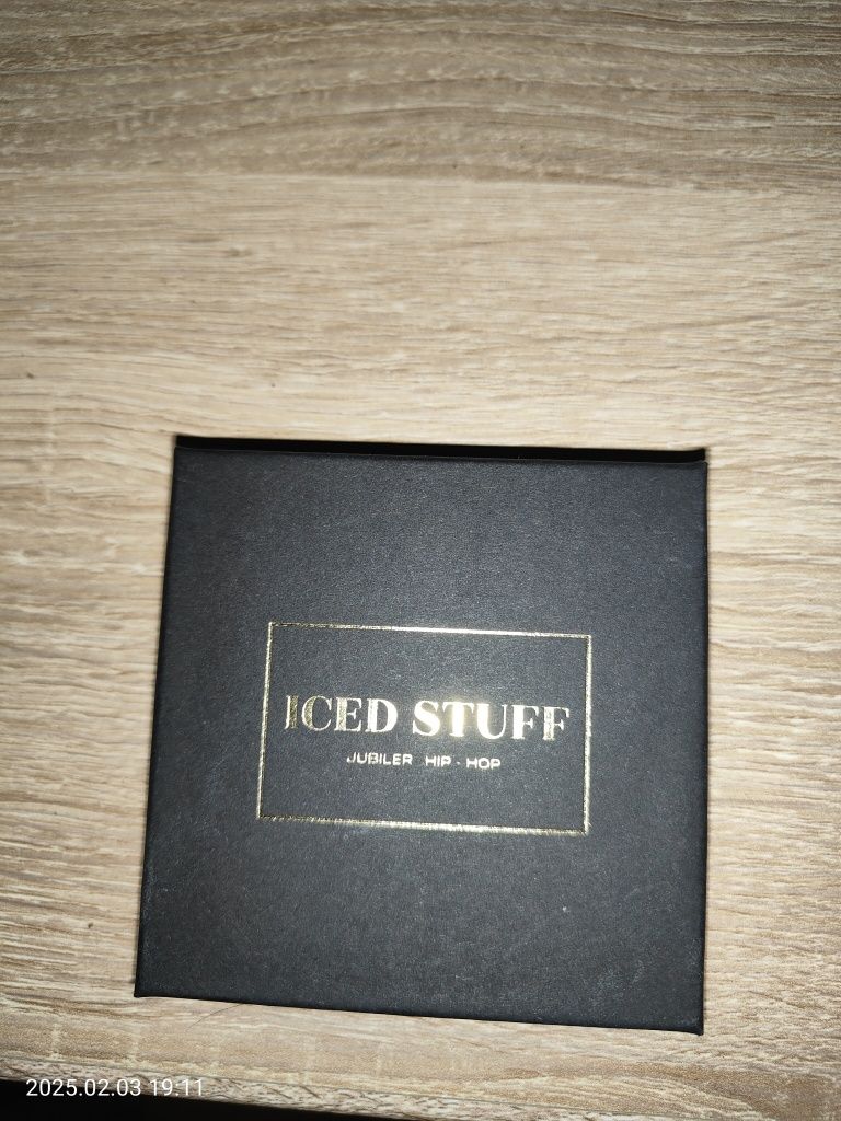 Łańcuszek pancerka złoty męski iced stuff