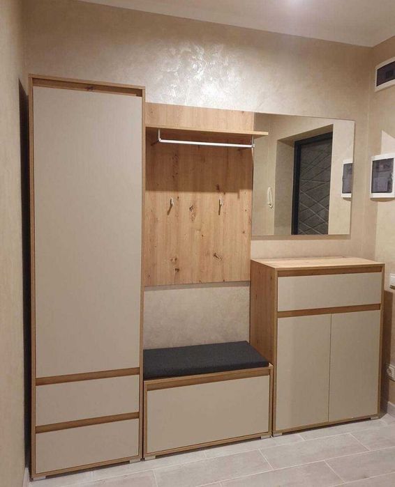 Тумба для взуття 76 см Артизан/Сірий/Шампань Нова зі складу