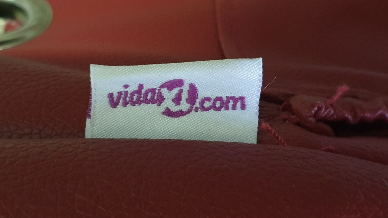 VidaXL. Sofa fotel masujący, sztuczna skóra
