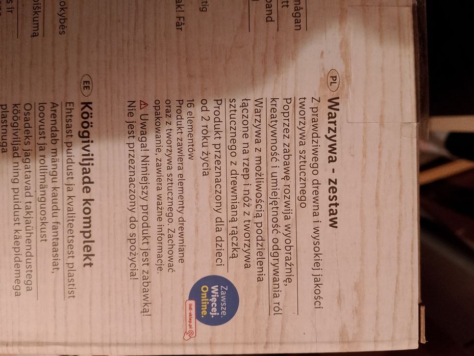 Warzywa playtive drewniane