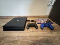 Konsola do gier Sony PlayStation 4 pro czarna, uzywana, bez podelka