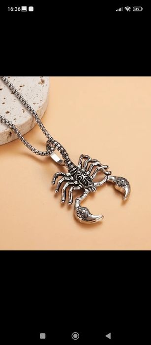 Łancuszek Nowa kolekcja  znak zodiaku kolor srebrny