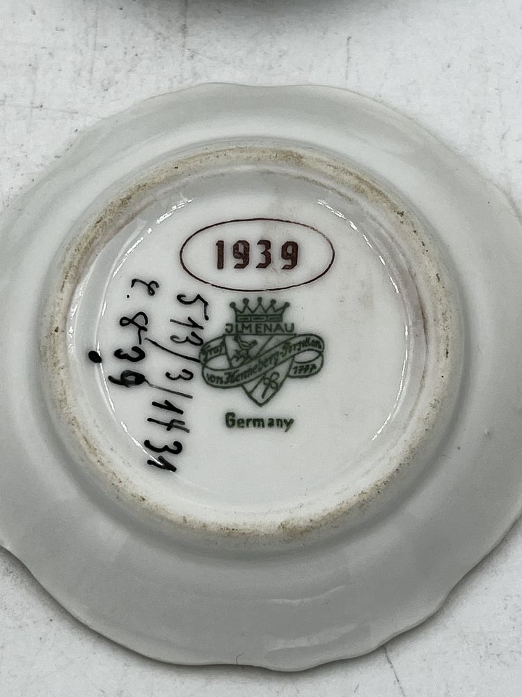 Małe talerzyki graf von henneberg porcelana niemiecka 1939