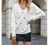 Sweter sweterek w serduszka