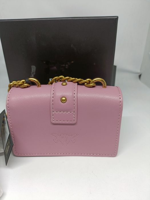 Śliczna torebka Pinko Love Micro Simplus Rosa Antico