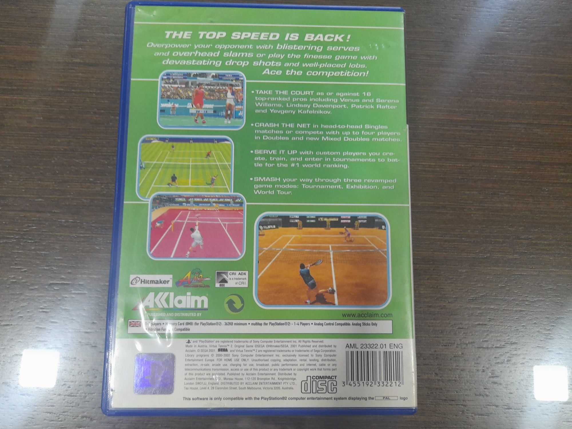 Virtua Tennis 2 para PlayStation 2 (PS2)