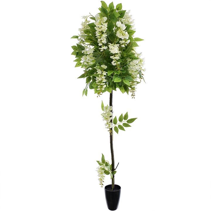 Wisteria glicynia kwiaty sztuczne drzewka roślina donica liście 130