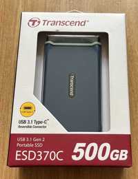 Зовнішній SSD 500GB Transcend ESD370, Type-C