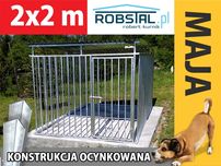Kojec dla psa boks klatka MAJA 2x2 kojce dla psów solidne i tanie