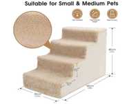 MASTERTOP Schody dla zwierząt 4-stopniowe schody dla psów i kotów