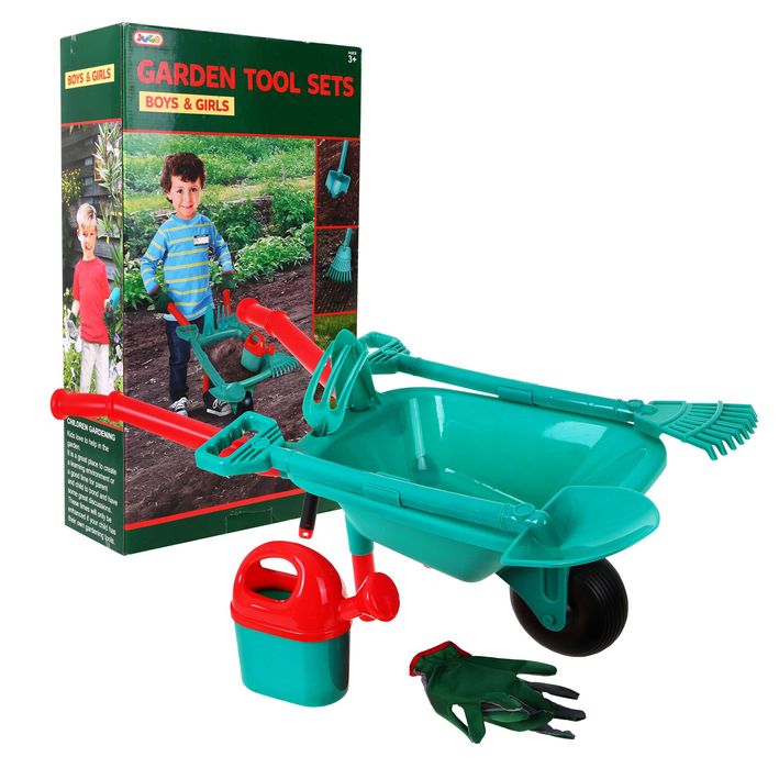 Duża taczka ogrodowa dla dzieci + narzędzia G6313