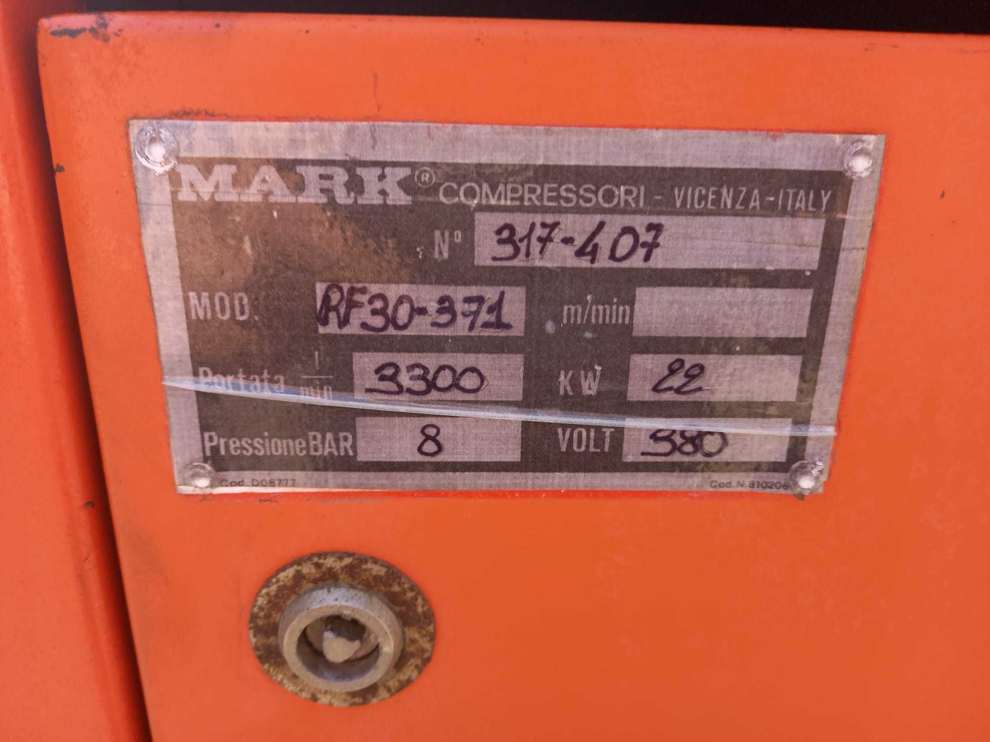 MARK RF 30 22kw 8 bar. Kompresor śrubowy sprężarka