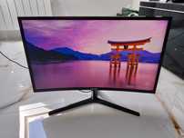 Duży Monitor Samsung 27" FULL HD CURVED Zakrzywiony Ekran Super Stan
