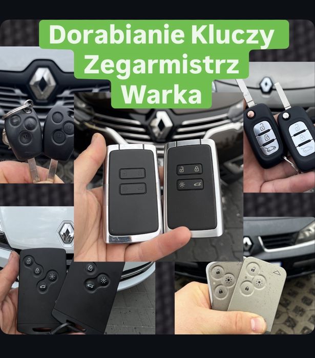 Renault karta programowanie, Klucze, Piloty, zgubione klucze, dojazd