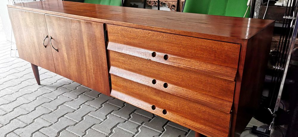 Szafka, komoda tekowa, Niemcy 50' Vintage