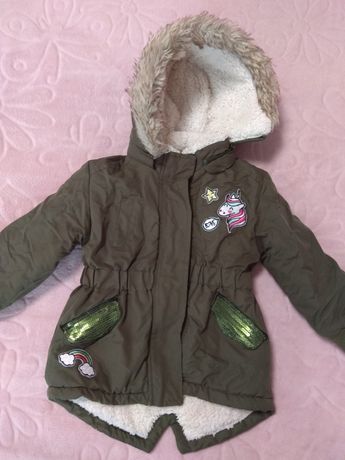 Зимова куртка для дівчинки, розмір 92
