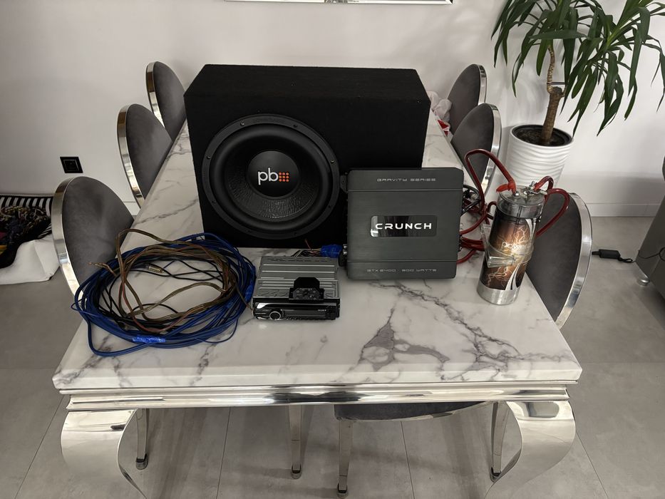 Kompletny zestaw Car Audio PowerBass + Crunch + Sony