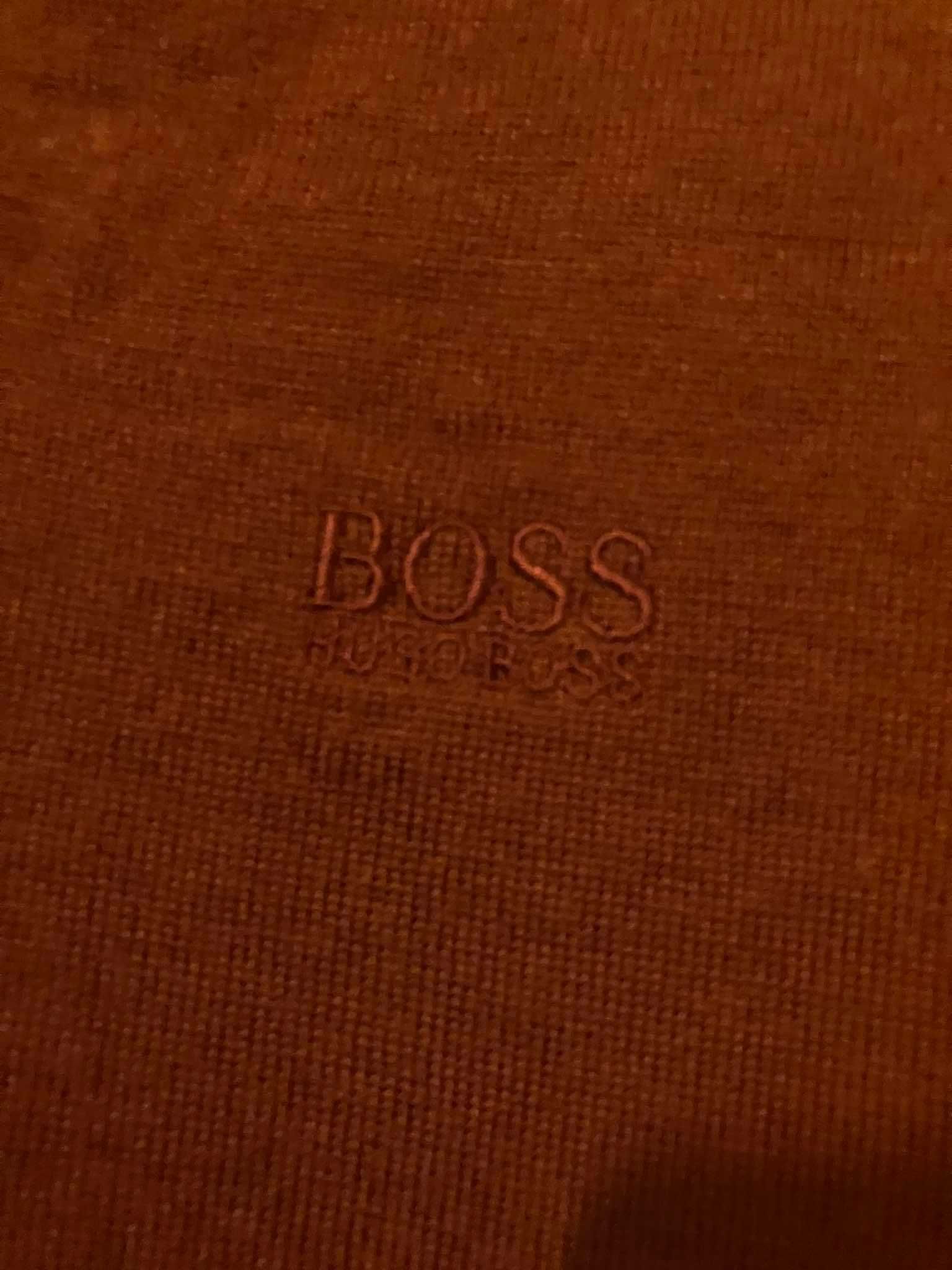 Sweter czerwony lekki Hugo Boss