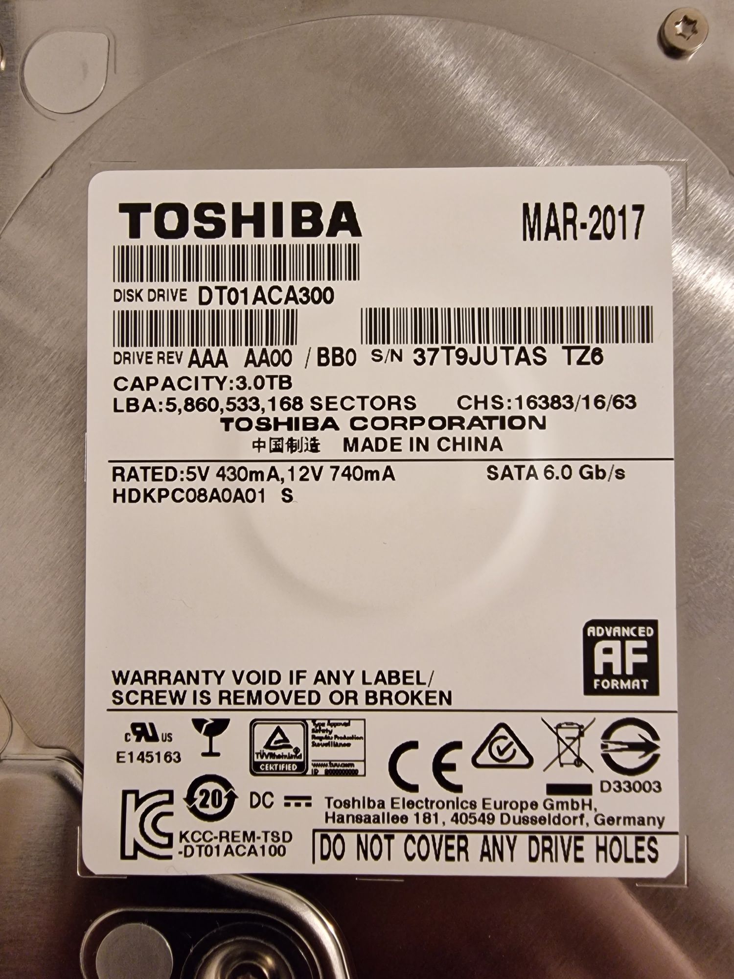 Disco Toshiba 3TB