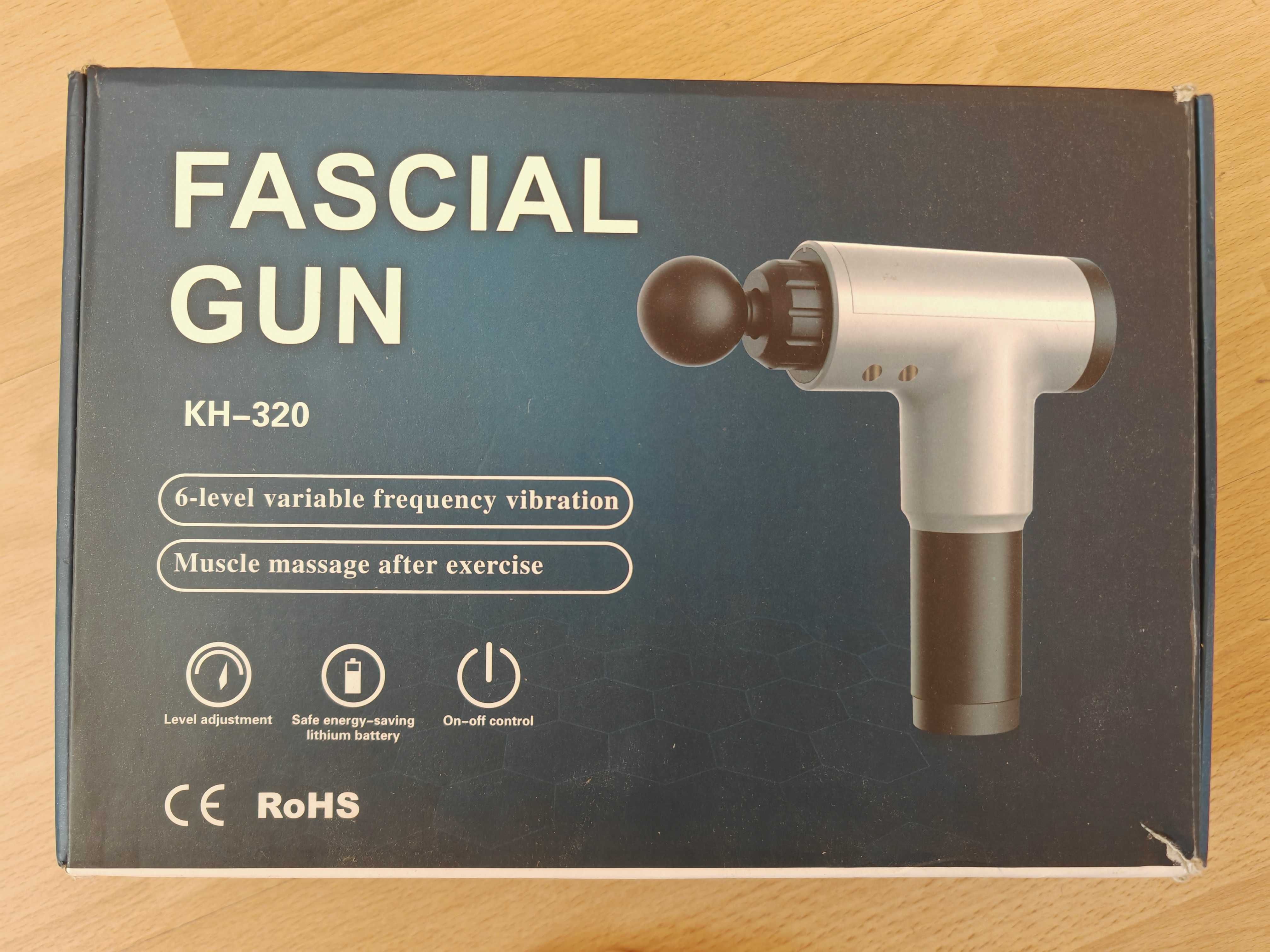 Pistolet wibrujący do masażu z pełnym wyposażeniem
