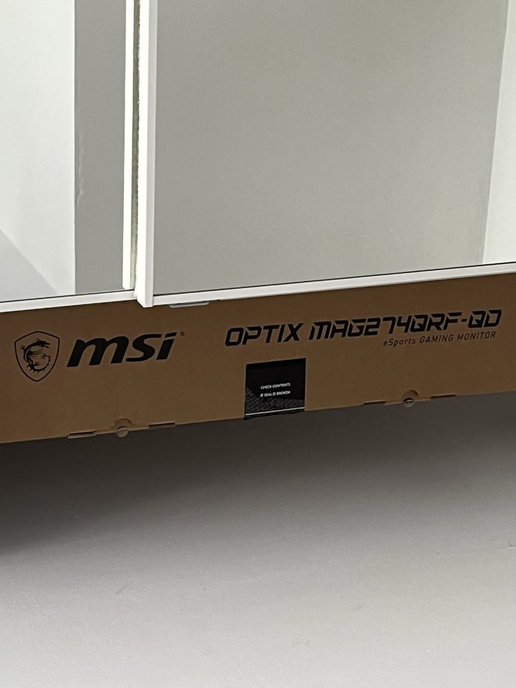 Monitor Gamingowy MSI OPTIX MAG274QRF-QD 165 Hz 2K / 4K 60 Hz