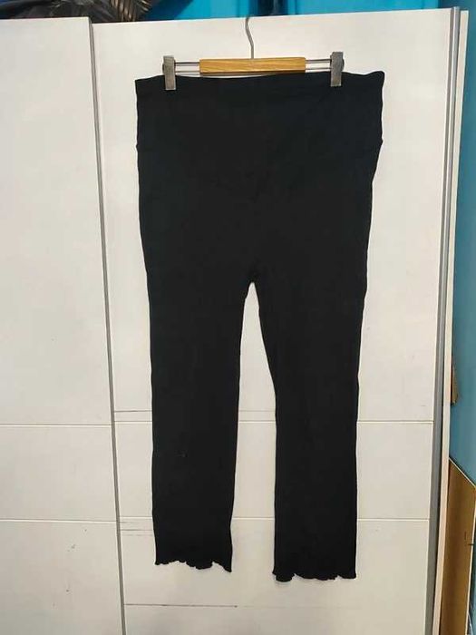 Esmara bawełniane prążkowane spodnie ciążowe 48/50